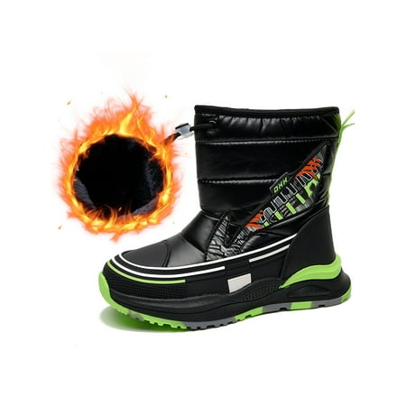 Difumos Kids Snow Boot Plush Lining Short Booties Round Toe Ankle Boots Cold Weather Comfort Winter Warm Shoes Breathable Thick Fleece Shoe Black 1Y
Difumos Kids Snow Boot Plush Lining Short Booties Round Toe Ankle Boots Cold Weather Comfort Winter Warm Shoes Breathable Thick Fleece Shoe Black 1Y