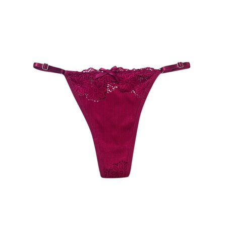 Women s Cotton Bikini Brief Underwear Women Sexy Underwear Lace Embroidery Perspective Sensuality T-back Underpant【Multipacks】
Women s Cotton Bikini Brief Underwear Women Sexy Underwear Lace Embroidery Perspective Sensuality T-back Underpant【Multipacks】