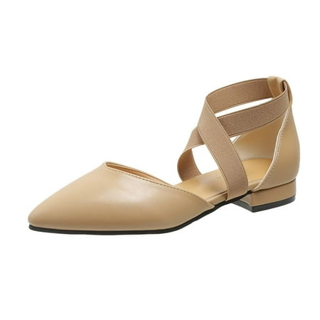Summer Saving Clearance! Kukoosong Block Heels for Women Pointed-Toe Low Heels Shoes Lightweight Soft Solid Color Elastic Band Shoes Womens Sandals Khaki 37
Summer Saving Clearance! Kukoosong Block Heels for Women Pointed-Toe Low Heels Shoes Lightweight Soft Solid Color Elastic Band Shoes Womens Sandals Khaki 37