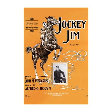 Jockey Jim Ballad Print (Unframed Paper Print 20x30)