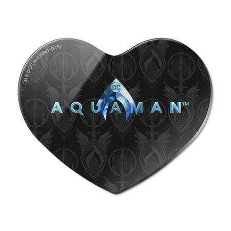 Aquaman Movie Logo Heart Acrylic Fridge Refrigerator Magnet