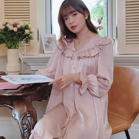 PIKADINGNIS Spring Summer Nightgowns & Sleepshirts Womens Short Satin Sleepwear Home Nightshirt Women Causal Loose Ladies Long Women Dress
PIKADINGNIS Spring Summer Nightgowns & Sleepshirts Womens Short Satin Sleepwear Home Nightshirt Women Causal Loose Ladies Long Women Dress
