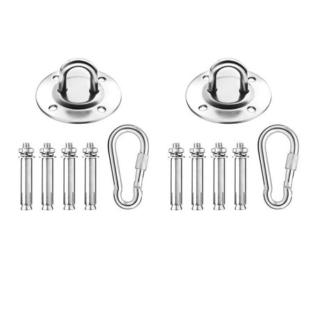 2X Stainless Steel Suspension Ceiling Hook for Hanging Yoga Swing Hammock Punch Bag Gym Wall Ring Hook