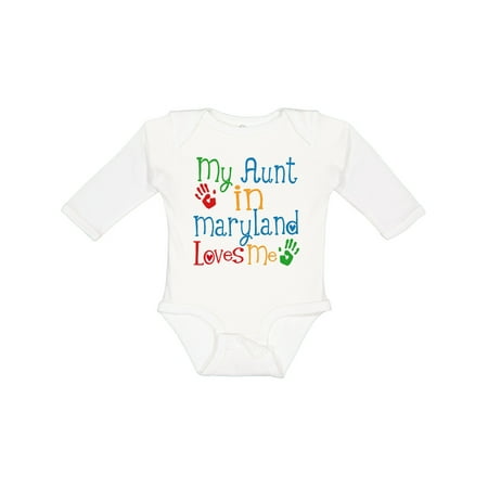 Inktastic My Aunt in Maryland Loves Me Gift Baby Boy or Baby Girl Long Sleeve Bodysuit
Inktastic My Aunt in Maryland Loves Me Gift Baby Boy or Baby Girl Long Sleeve Bodysuit
