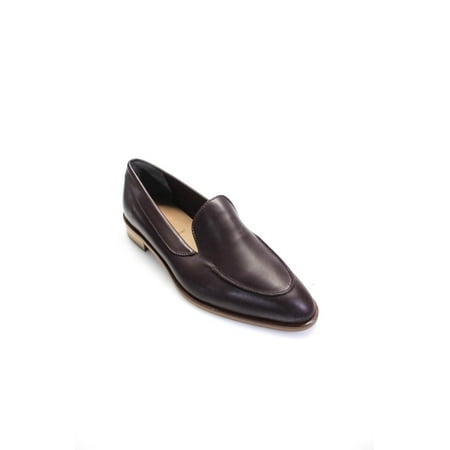 Pre-owned|Everlane Womens The Modern Oxfords Loafers Burgundy Size 7.5