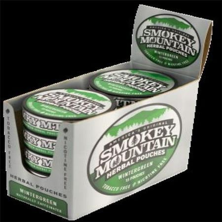 Smokey Mountain 1760 Wintergreen Caffeniated Pouches - Pack of 10