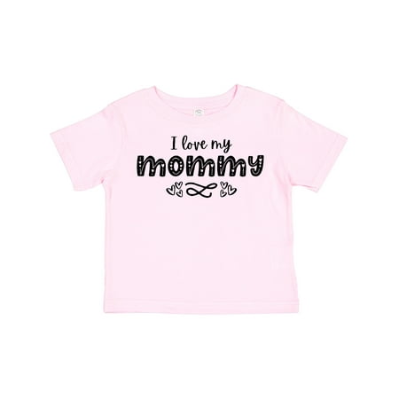 Inktastic I Love My Mommy with Hearts Gift Toddler Boy or Toddler Girl T-Shirt
