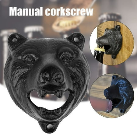 Bear Bottle Opener Wall Mount Innovative Manual Bottle Opener Kitchen Supplies New
Bear Bottle Opener Wall Mount Innovative Manual Bottle Opener Kitchen Supplies New
