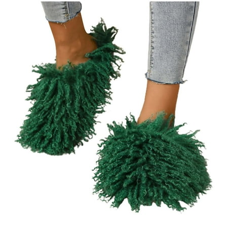 LIANGP Ladies Slippers Casual Long Plush Flat Bottom Women Style Slippers Ladies Home Slippers Collision Color Fashion Women Slippers Couple Flat Bottom Slippers Women s Shoes Green Size 8
LIANGP Ladies Slippers Casual Long Plush Flat Bottom Women Style Slippers Ladies Home Slippers Collision Color Fashion Women Slippers Couple Flat Bottom Slippers Women s Shoes Green Size 8