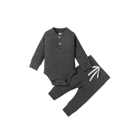 FOCUSNORM Baby Boys Autumn Winter Sets Infant Long Sleeve Ribbed Knitted Bodysuits Tops+Elastic Pants
FOCUSNORM Baby Boys Autumn Winter Sets Infant Long Sleeve Ribbed Knitted Bodysuits Tops+Elastic Pants