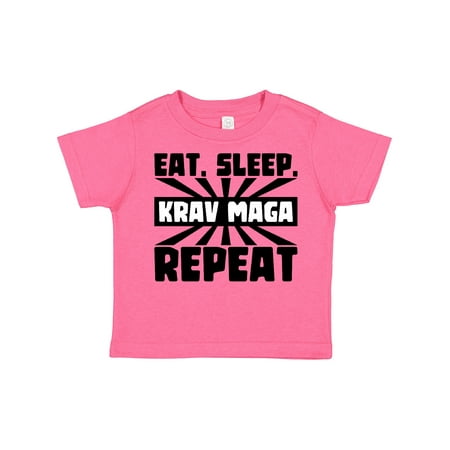 Inktastic Eat Sleep Krav Maga Repeat Gift Toddler Boy or Toddler Girl T-Shirt
