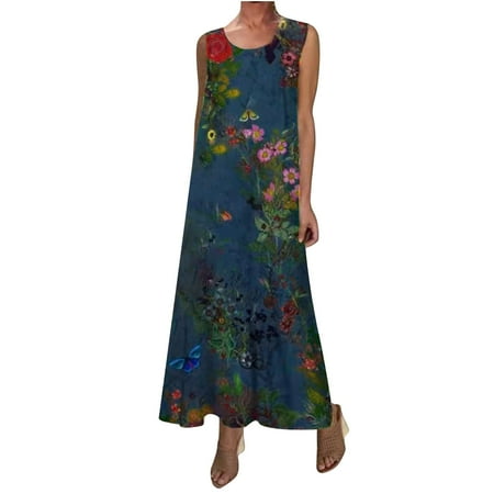 Black Dresses for Women Prom Dress Trendy Women Leisure Elegant Crew Neck Printed Dresses Summer Sleeveless Pullover Dress on Clearance Sundresses for Women Birthday Dresses for Women Sexy Blue M
Black Dresses for Women Prom Dress Trendy Women Leisure Elegant Crew Neck Printed Dresses Summer Sleeveless Pullover Dress on Clearance Sundresses for Women Birthday Dresses for Women Sexy Blue M