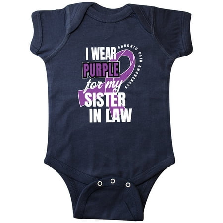 Inktastic Chronic Pain I Wear Purple For My Sister in Law Gift Baby Boy or Baby Girl Bodysuit
Inktastic Chronic Pain I Wear Purple For My Sister in Law Gift Baby Boy or Baby Girl Bodysuit