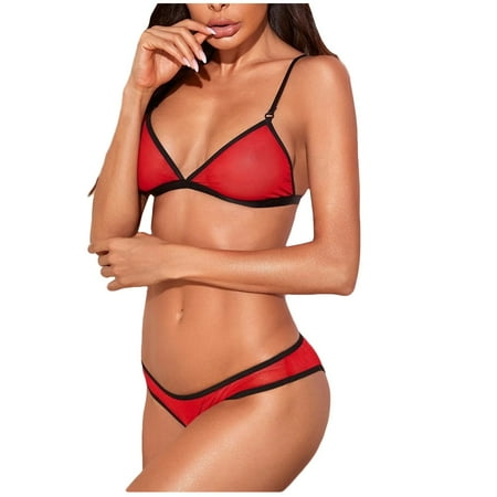 Hesxuno Lingerie for Women Sexy New Women Sexy Wireless Bra Mesh Thong Pajamas Nightwear Lingerie Babydoll Set
Hesxuno Lingerie for Women Sexy New Women Sexy Wireless Bra Mesh Thong Pajamas Nightwear Lingerie Babydoll Set