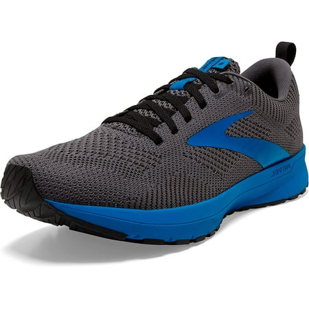 Brooks Revel 5 Mens Neutral Running Shoe Black/Grey/Blue 8.5