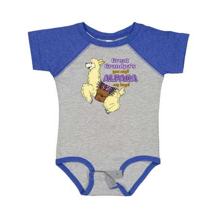 Inktastic Cute Jumping Alpaca-Great Grandpa s You Say ALPACA My Bags! Gift Baby Boy or Baby Girl Bodysuit
Inktastic Cute Jumping Alpaca-Great Grandpa s You Say ALPACA My Bags! Gift Baby Boy or Baby Girl Bodysuit