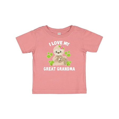 Inktastic Cute Sloth I Love My Great Grandma with Green Leaves Gift Baby Boy or Baby Girl T-Shirt
Inktastic Cute Sloth I Love My Great Grandma with Green Leaves Gift Baby Boy or Baby Girl T-Shirt