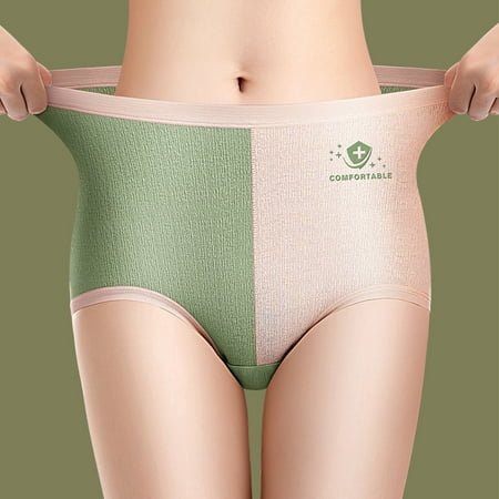 

CAICJ98 Womens Underwear Cotton High Waisted Underpants Womens Thin Womens Lift Strong Sculpting Body Corset Waist Pelvis Correction Pants Green M