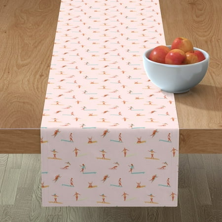 Cotton Sateen Table Runner 90 - Girls Surfers Pink Surfing Girl Sport Hawaii Retro Ocean Nautical Beach Print Custom Table Linens by Spoonflower
Cotton Sateen Table Runner 90 - Girls Surfers Pink Surfing Girl Sport Hawaii Retro Ocean Nautical Beach Print Custom Table Linens by Spoonflower