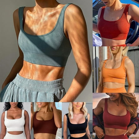 LUXIFRE Workout Bra for Women 1 Piece Seamless Ribbed Sports Bra Sexy Exercise Top for Yoga Running Shopping
LUXIFRE Workout Bra for Women 1 Piece Seamless Ribbed Sports Bra Sexy Exercise Top for Yoga Running Shopping