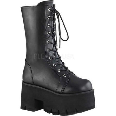 Women s Demonia Ashes 105 Lace-Up Platform Boot