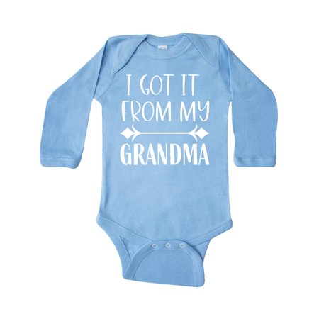 Inktastic I Got It From My Grandma Gift Baby Boy or Baby Girl Long Sleeve Bodysuit
Inktastic I Got It From My Grandma Gift Baby Boy or Baby Girl Long Sleeve Bodysuit