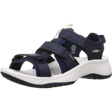 KEEN Womens Astoria West Open Toe Sandal Blue Nights/Black Iris 6.5
