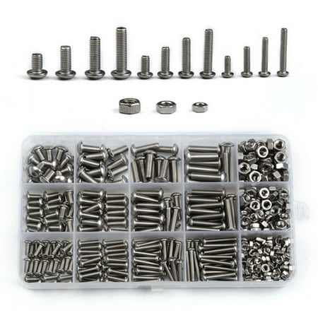 Electrapick 500PCS Stainless Steel Hexagon Round Head Screw Hex Socket Bolt M3/M4/M5 Automobile Home Decoration Screw & Nut Kit
Electrapick 500PCS Stainless Steel Hexagon Round Head Screw Hex Socket Bolt M3/M4/M5 Automobile Home Decoration Screw & Nut Kit