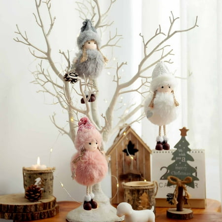 Christmas Hanging Doll Skin-friendly Cute Girls Fabric Angel Girl Plush Pendant Doll for Christmas White Fabric
Christmas Hanging Doll Skin-friendly Cute Girls Fabric Angel Girl Plush Pendant Doll for Christmas White Fabric