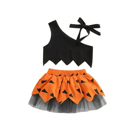 wybzd Toddler Baby Girl Halloween Outfit Set Tie-Up Shoulder Crop Tops Tulle Tutu Skirt Infant Suit Orange 6-12 Months
wybzd Toddler Baby Girl Halloween Outfit Set Tie-Up Shoulder Crop Tops Tulle Tutu Skirt Infant Suit Orange 6-12 Months
