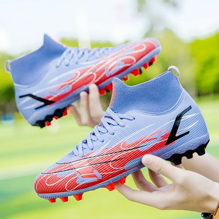 Boys High Top Soccer Cleats Comfortable Breathable Lightweight Lace-up Training Shoes For Outdoor Sports Football Shoes
Boys High Top Soccer Cleats Comfortable Breathable Lightweight Lace-up Training Shoes For Outdoor Sports Football Shoes
