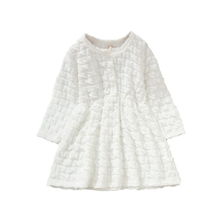 OLLUISNEO Infant Baby Girls Dress 6 Months Winter Dress 9 Months Solid Color Long Sleeve Wrinkle Casual Dress White
OLLUISNEO Infant Baby Girls Dress 6 Months Winter Dress 9 Months Solid Color Long Sleeve Wrinkle Casual Dress White