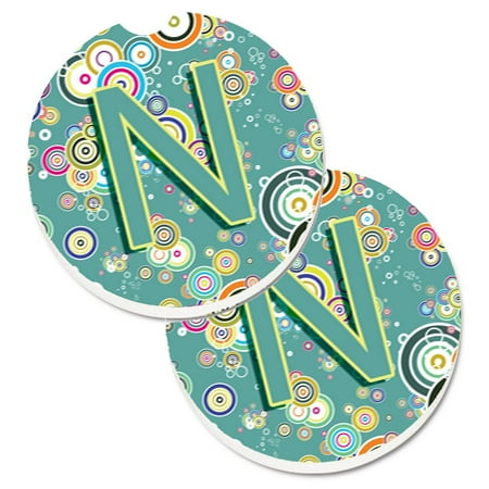 Caroline s Treasures CJ2015-NCARC Letter N Circle Circle Teal Initial Alphabet Set of 2 Cup Holder Car Coasters Large
Caroline s Treasures CJ2015-NCARC Letter N Circle Circle Teal Initial Alphabet Set of 2 Cup Holder Car Coasters Large