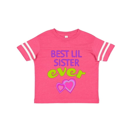 Inktastic Best Lil Sister Ever Gift Toddler Toddler Girl T-Shirt