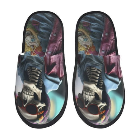Yiaed Skeleton Cool Street Fashion Print Unisex House Slippers Slip on Warm Shoes Indoor Outdoor with Anti-slip sole-Large
Yiaed Skeleton Cool Street Fashion Print Unisex House Slippers Slip on Warm Shoes Indoor Outdoor with Anti-slip sole-Large