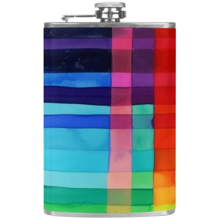 josid Rainbow Pattern 3.6x6in Stainless Steel Small Flask Leak-Proof Stainless Steel Construction Wrapped in Premium Two-Layer Leather Nano-Printed Design 227ml Capacity
josid Rainbow Pattern 3.6x6in Stainless Steel Small Flask Leak-Proof Stainless Steel Construction Wrapped in Premium Two-Layer Leather Nano-Printed Design 227ml Capacity