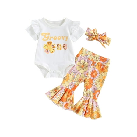 Wassery 3Pcs Infant Baby Girl Birthday Outfit 6 12 18 Months Infant Bodysuit Top Floral Bell Bottom Pants With Headband Summer Boho Clothes
Wassery 3Pcs Infant Baby Girl Birthday Outfit 6 12 18 Months Infant Bodysuit Top Floral Bell Bottom Pants With Headband Summer Boho Clothes