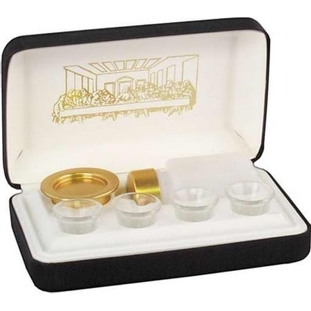 Artistic Manufacturing 920213 Commun Set Brasstone Portable 4 Cup Black White