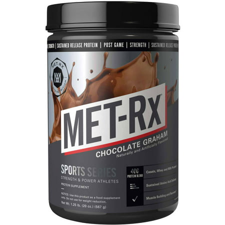 MET-Rx Sports Series Strength Post Game Powder, Chocolate Graham, 1.2 lb