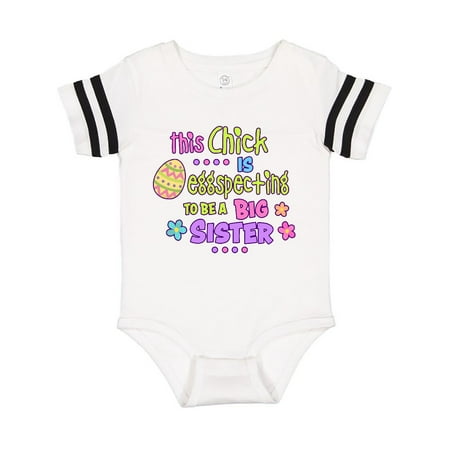 Inktastic This Chick is Eggspecting to be a Big Sister with Egg and Flowers Gift Baby Girl Bodysuit
Inktastic This Chick is Eggspecting to be a Big Sister with Egg and Flowers Gift Baby Girl Bodysuit