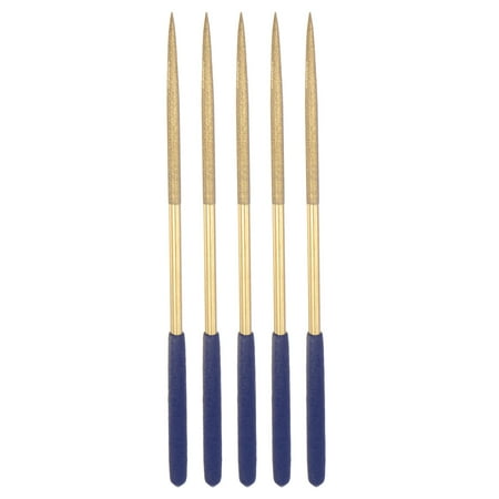 Uxcell 4.5mm x 180mm Round Diamond Needle Files Titanium Coated for Metal Wood Stone 4 Pack
Uxcell 4.5mm x 180mm Round Diamond Needle Files Titanium Coated for Metal Wood Stone 4 Pack