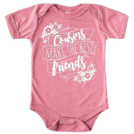 Cousins Make The Best Friends Flower Banner T-Shirts and Bodysuits for Matching Girl Cousins White on Mauve Bodysuit 6 Months
Cousins Make The Best Friends Flower Banner T-Shirts and Bodysuits for Matching Girl Cousins White on Mauve Bodysuit 6 Months