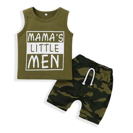 Jerdar Summer Clothes Set for Kids Toddler Baby Boy s Letter Short-sleeved Pullover Camouflag Shorts Pocket Suit Army Green 12-18month
Jerdar Summer Clothes Set for Kids Toddler Baby Boy s Letter Short-sleeved Pullover Camouflag Shorts Pocket Suit Army Green 12-18month
