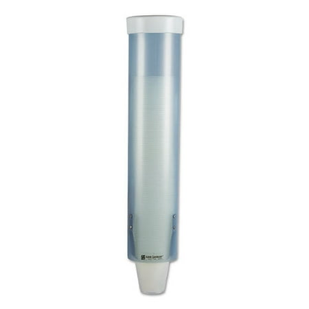 1PK Adjustable Frosted Water Cup Dispenser For 4 Oz To 10 Oz Cups Blue