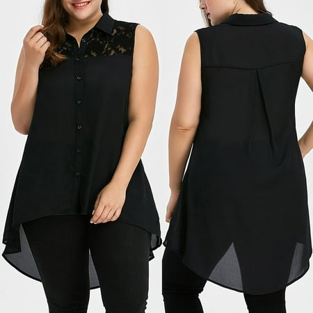 Women Vest Fashion Plus Size Lace High Low Tops Asymmetric Sleeveless T-Shirt plus Size Scrub Tops Just Trim
Women Vest Fashion Plus Size Lace High Low Tops Asymmetric Sleeveless T-Shirt plus Size Scrub Tops Just Trim