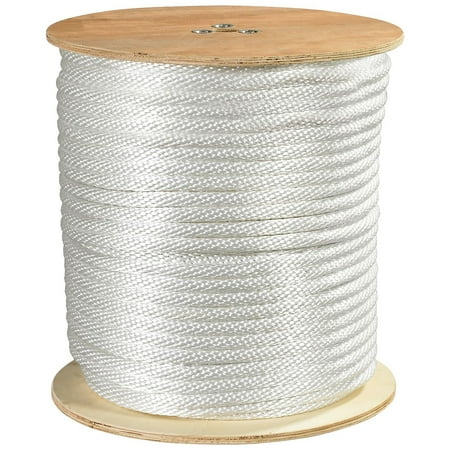 Box Partners Solid Braided Nylon Rope 1/2 3 900 lb White 500 /Case TWR122