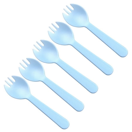 100PCS Creative 2-in-1 Sporks Disposable Plastic Spoon Forks for Cake Ice Cream Salad Fruit Dessert (Blue)
100PCS Creative 2-in-1 Sporks Disposable Plastic Spoon Forks for Cake Ice Cream Salad Fruit Dessert (Blue)