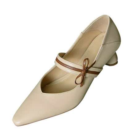 Blphud Woman Shoes Casual Summer Shoes for Women 2024 Womens Casual Dress Shoes Women Casual Shoes Autumn and Winter Fashion Comfortable Solid Color Simple Bow Pointed Toe Thick Heel Khaki 39
Blphud Woman Shoes Casual Summer Shoes for Women 2024 Womens Casual Dress Shoes Women Casual Shoes Autumn and Winter Fashion Comfortable Solid Color Simple Bow Pointed Toe Thick Heel Khaki 39
