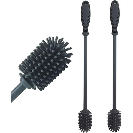 2 Pack Water Bottle Scrubber Brush Silicone Cleaning Brush for Cup Glass Hydro Flask Sports Bottle Vase Glassware Narrow Neck Containers Gray
2 Pack Water Bottle Scrubber Brush Silicone Cleaning Brush for Cup Glass Hydro Flask Sports Bottle Vase Glassware Narrow Neck Containers Gray