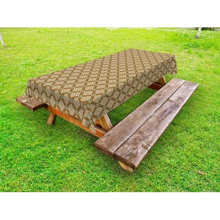 Oriental Outdoor Tablecloth Middle Eastern Motifs with Curves and Swirls Tribal Illustration Decorative Washable Fabric Picnic Tablecloth 58 X 120 Inches Beige Pale Brown Pale Blue by Ambesonne
Oriental Outdoor Tablecloth Middle Eastern Motifs with Curves and Swirls Tribal Illustration Decorative Washable Fabric Picnic Tablecloth 58 X 120 Inches Beige Pale Brown Pale Blue by Ambesonne